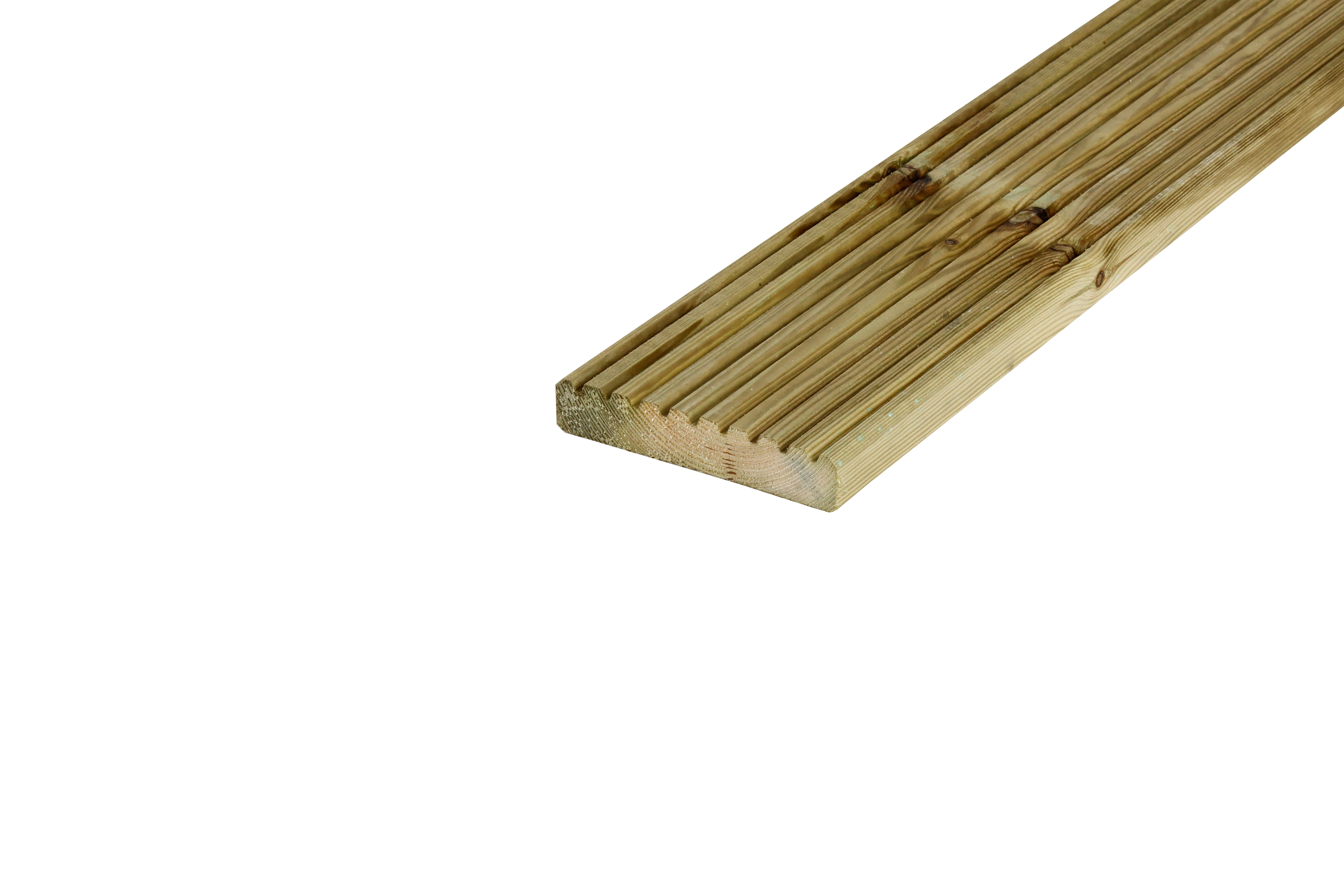 Grenen Vlonderplank 2.8 x 14.5 cm (28 x 145 mm) Groen Geïmpregneerd - Lengte 400 cm - Afbeelding 4